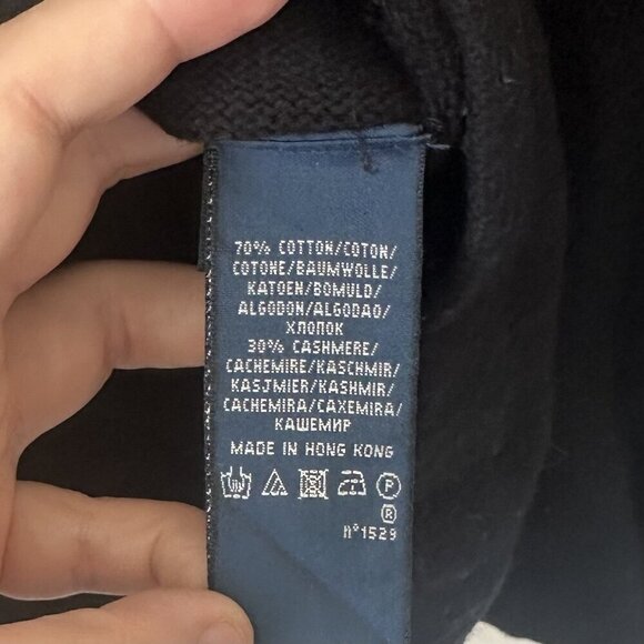 Ralph Lauren Black Cowl Neck Cashmere Blend Sweater - Size: Medium - Picture 4 of 6